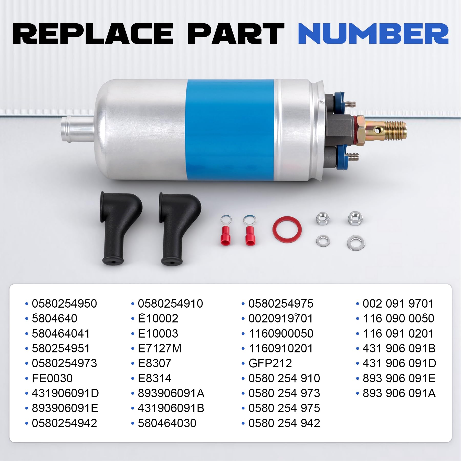 Amazon.com: Electric Fuel Pump With Install Kits 0580254910